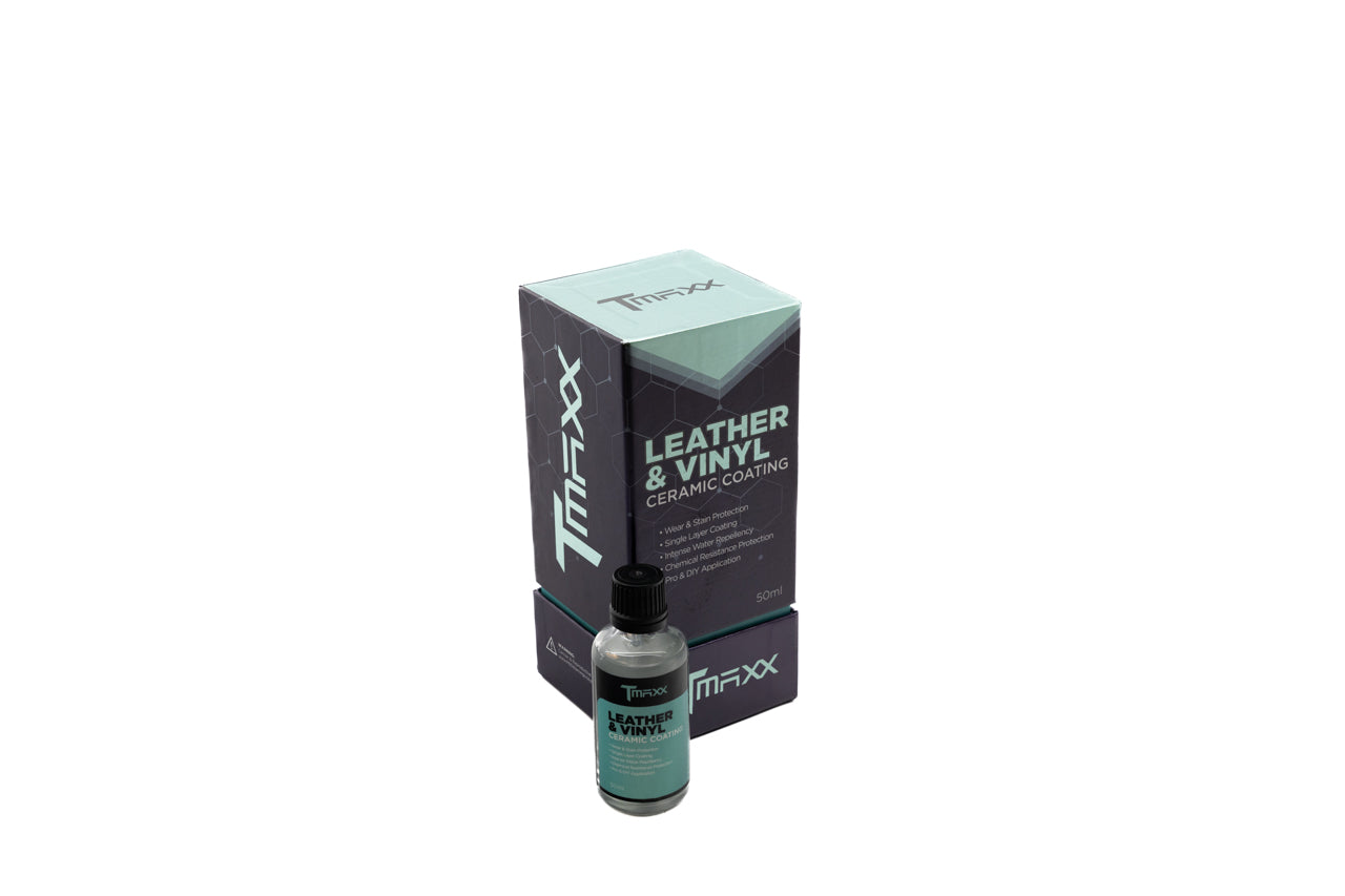 TMaxx Ceramic Coating for Leather & Vinyl (50ml) - Interior Surfaces Protection & Applicator Kit