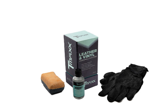 TMaxx Ceramic Coating for Leather & Vinyl (50ml) - Interior Surfaces Protection & Applicator Kit