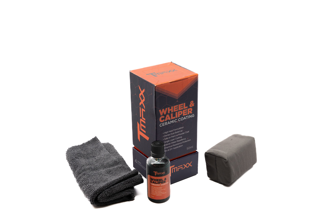 TMaxx Ceramic Coating for Wheels & Brake Calipers (50ml) - Extreme Duty Surfaces Protection & Applicator Kit